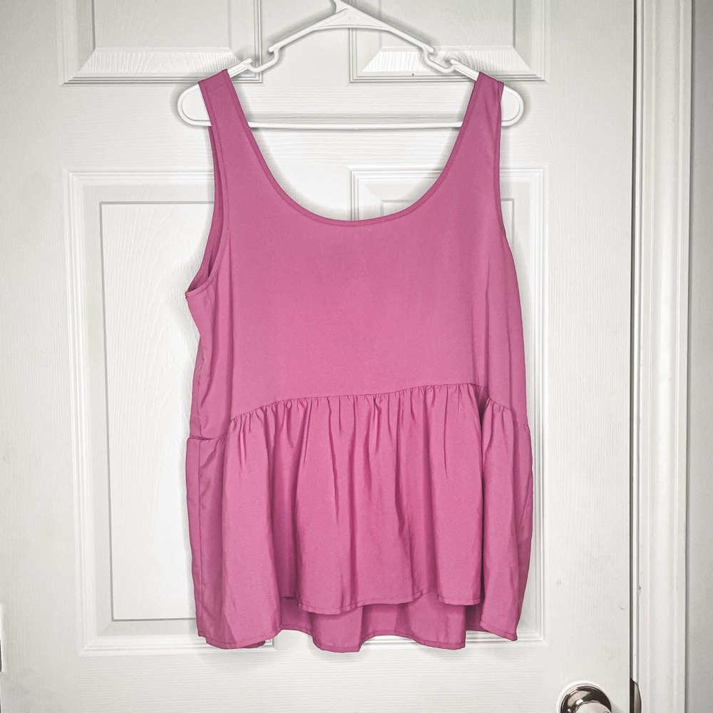 American Eagle purple babydoll tank